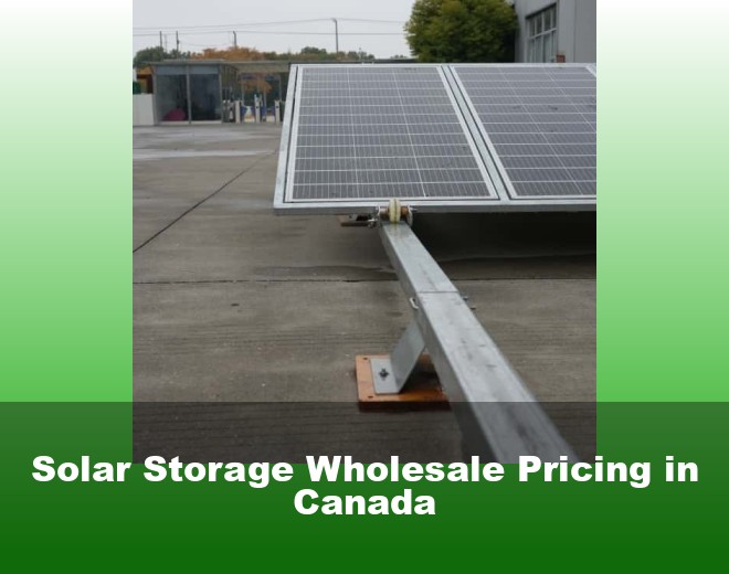 Solar Storage Wholesale Pricing in Canada